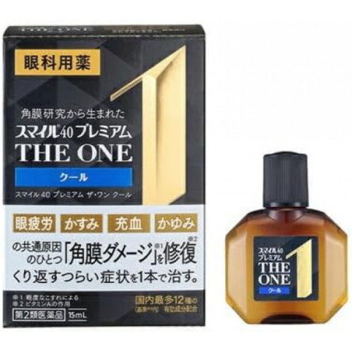 Японские премиум капли для глаз Lion Smile 40 Premium The One - Cool, 15 мл