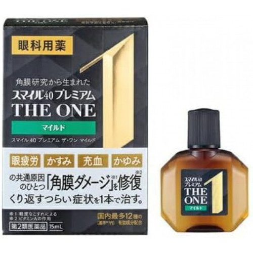 Японские премиум капли для глаз Lion Smile 40 Premium The One - Mild, 15мл