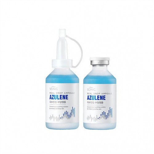 Набор из 2 сывороток с азуленом Scinic Real Drop Ampoule Azulene