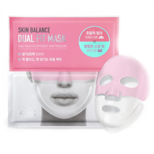 Двухфазная тканевая маска Scinic Skin Balance Dual Fit Mask
