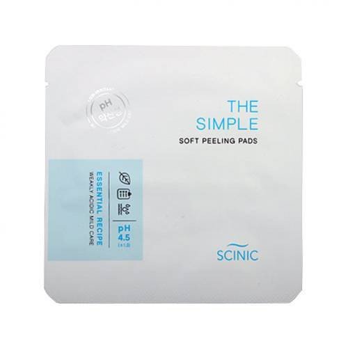 Слабокислотні пілінг диски Scinic The Simple Soft Peeling Pads Sample