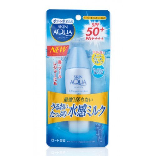 Увлажняющее солнцезащитное молочко Rohto Skin Aqua UV Super Moisture Milk SPF50+/PA++++