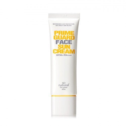 Солнцезащитный крем для сухой и нормальной кожи So Natural Prime Guard Face Sun Cream SPF50+/PA++++