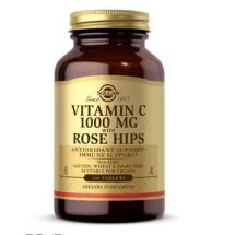 Вітамін C з шипшиною Solgar Vitamin C W/Rose Hip 1000 mg, 100 таблеток