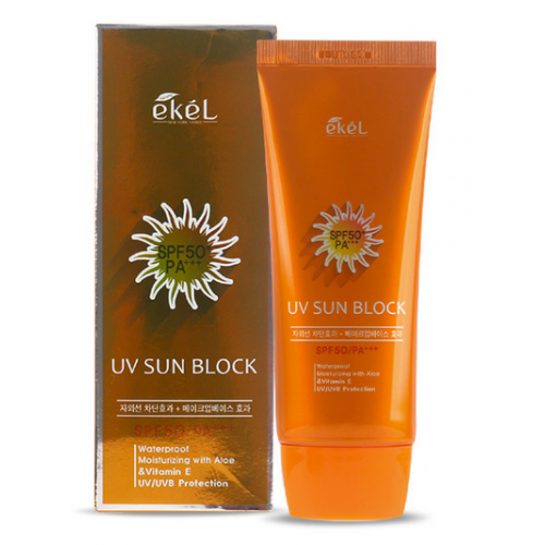 Сонцезахисний крем Ekel UV Sun Block Cream SPF50/PA +++
