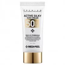 Сонцезахисний крем з пептидами і амінокислотами шовку MEDI-PEEL Active Silky Sunscreen SPF50 +/PA +++