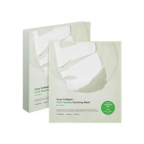 Набір заспокійливих гідрогелевих масок для обличчя Sungboon Editor Deep Collagen Cica Teatree Soothing Mask - 4шт
