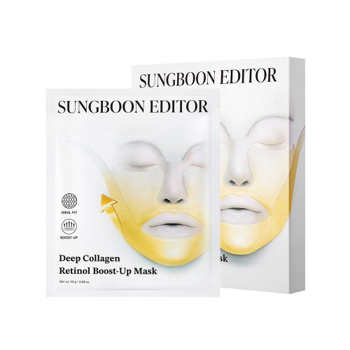 Набор лифтинг-масок для лица Sungboon Editor Deep Collagen Retinol Boost Up Mask - 4 шт