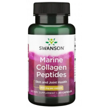 Пептиди морського колагену Swanson Type I Hydrolyzed Marine Collagen Peptides 400mg, 60 пігулок
