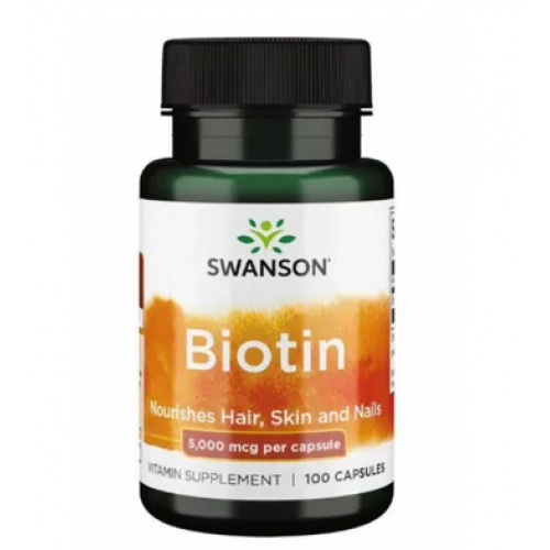 Біотин Swanson Biotin 5000 mcg - 100 таблеток