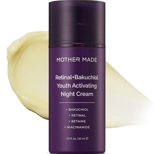 Нічний крем з ретиналем та бакучіолом MOTHER MADE Retinal Bakuchiol Youth Activating Night Cream, 30 мл