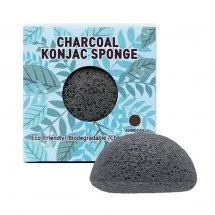 Спонж конняку з вугіллям Trimay Charcoal Konjac Sponge