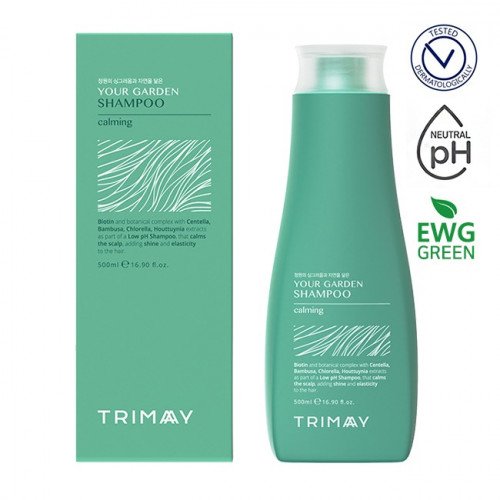 Безсульфатний біотиновий шампунь із екстрактом центели Trimay Your Garden Shampoo