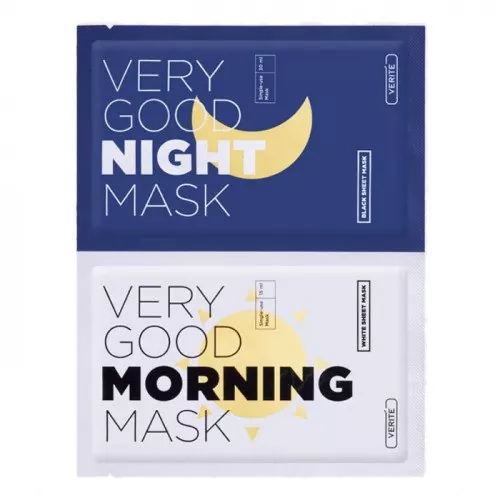 Набор листовых масок Verite Very Good Morning - Very Good Night Mask