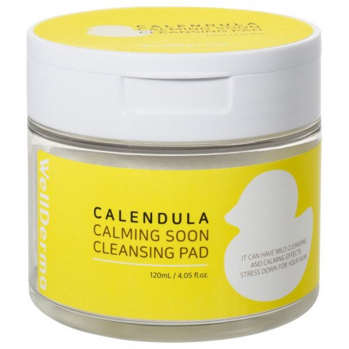 Очищающие пэды с календулой WellDerma Calendula Calming Soon Cleansing Pad