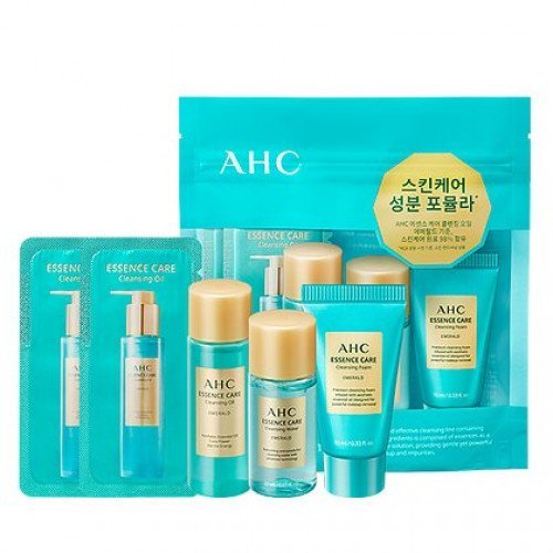 Зволожуючий набір для очищення шкіри AHC Essence Care Cleansing Trial Kit