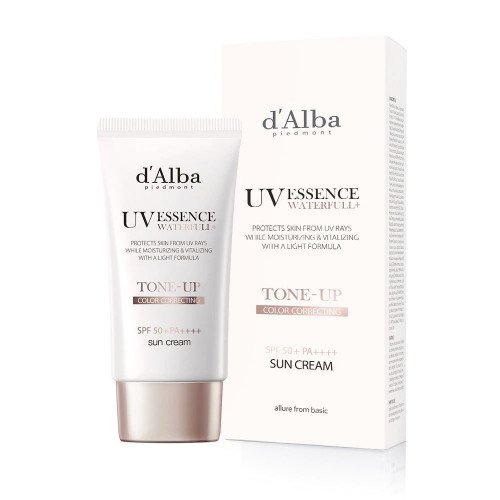 Солнцезащитная эссенция D'ALBA Waterfull UV Essence Tone-Up Sun Cream SPF50/PA++++