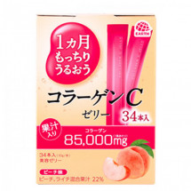 Японський питний колаген у формі желе зі смаком персика Earth Collagen C Jelly Peach 340g (на 34 дні)