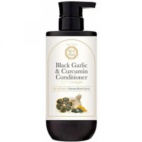 Премиальный кондиционер с экстрактом черного чеснока Daeng Gi Meo Ri Premium Black Garlic And Curcumin Conditioner, 500 мл