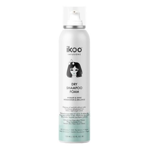 Сухой шампунь-пена для увлажнения и блеска Ikoo Dry Shampoo Foam 