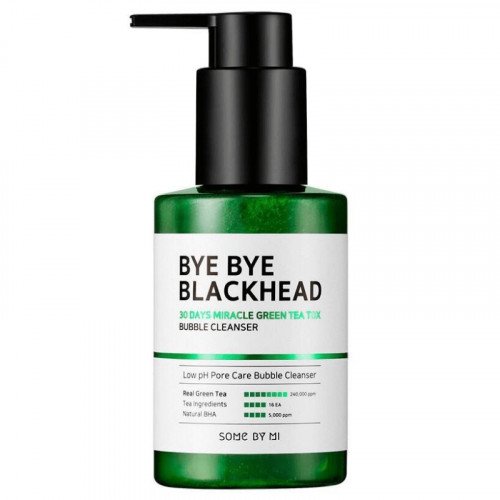 Маска-пенка от чёрных точек Some By Mi Bye Bye Blackhead 30 Days Miracle Green TeaTox Bubble Cleanser