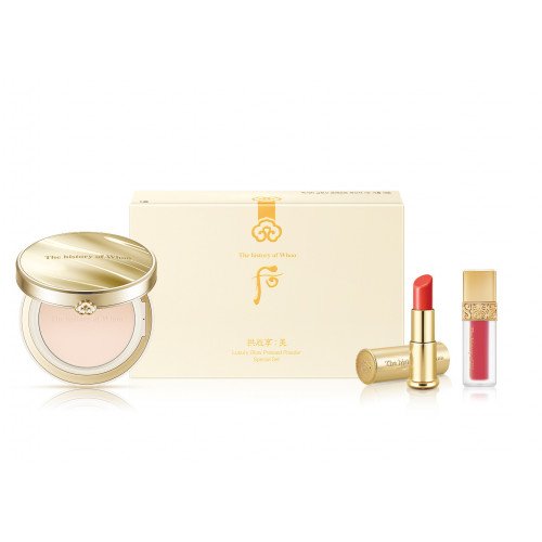 Розкішна компактна пудра для сяйва шкіри з SPF30 The History of Whoo Luxury Glow Pressed Powder Special Set